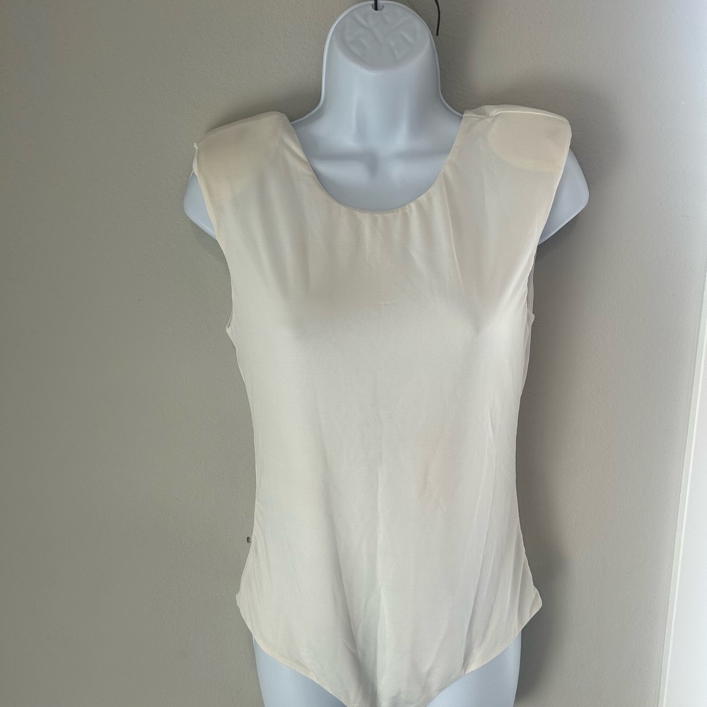 Love Culture Cream Sleeveless Blouse